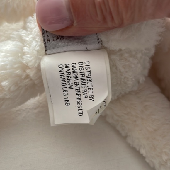 White and pink bunny stuffed toy from Gund. Named Binker. - Picture 7 of 7